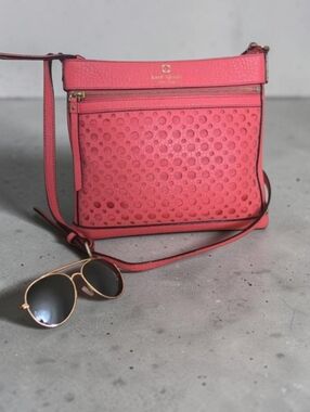 Kate Spade New York Peony Pink Leather Crossbody Bag